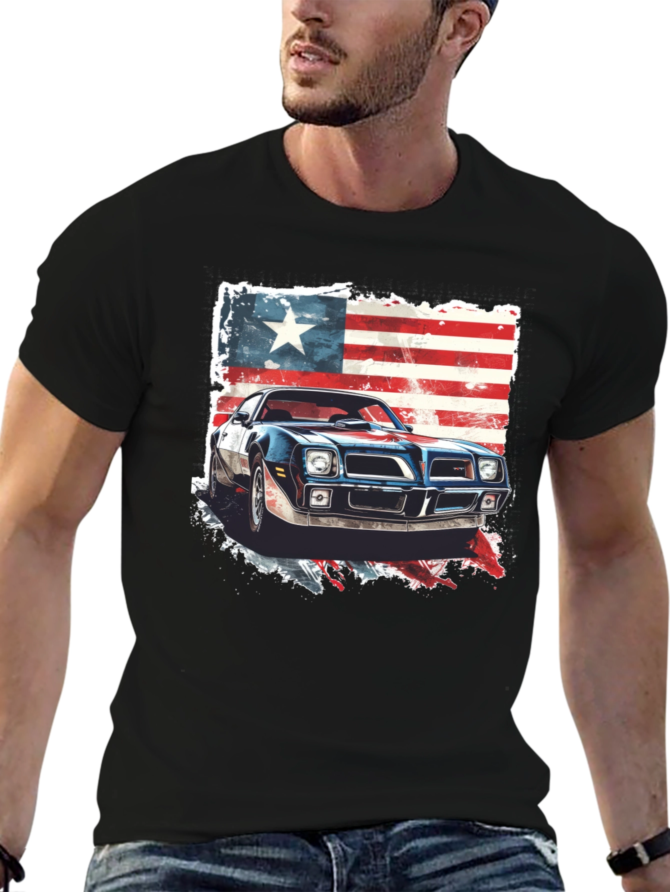 American Muscle Car Graphic Tee