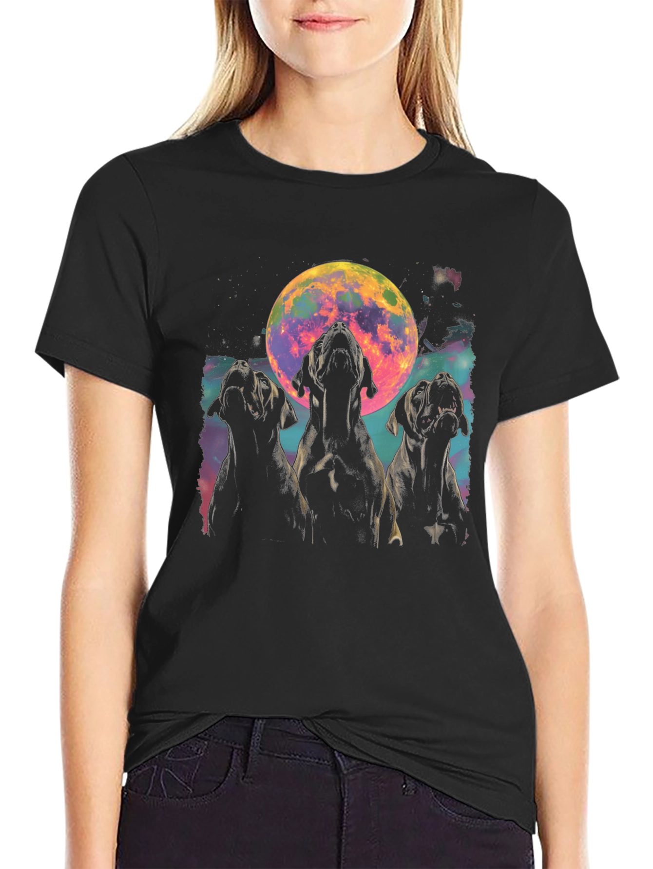 Dogs Howling at the Moon T-Shirt