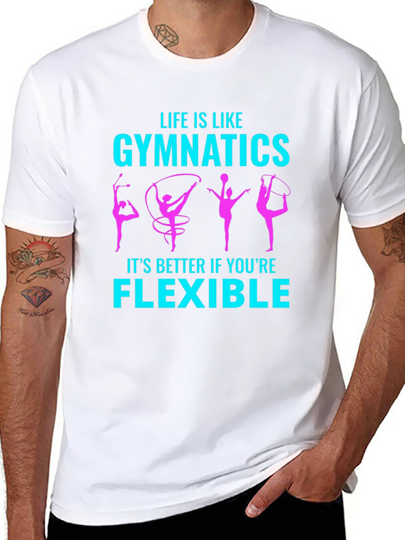 Gymnastics Life is Like Flexible T-Shirt