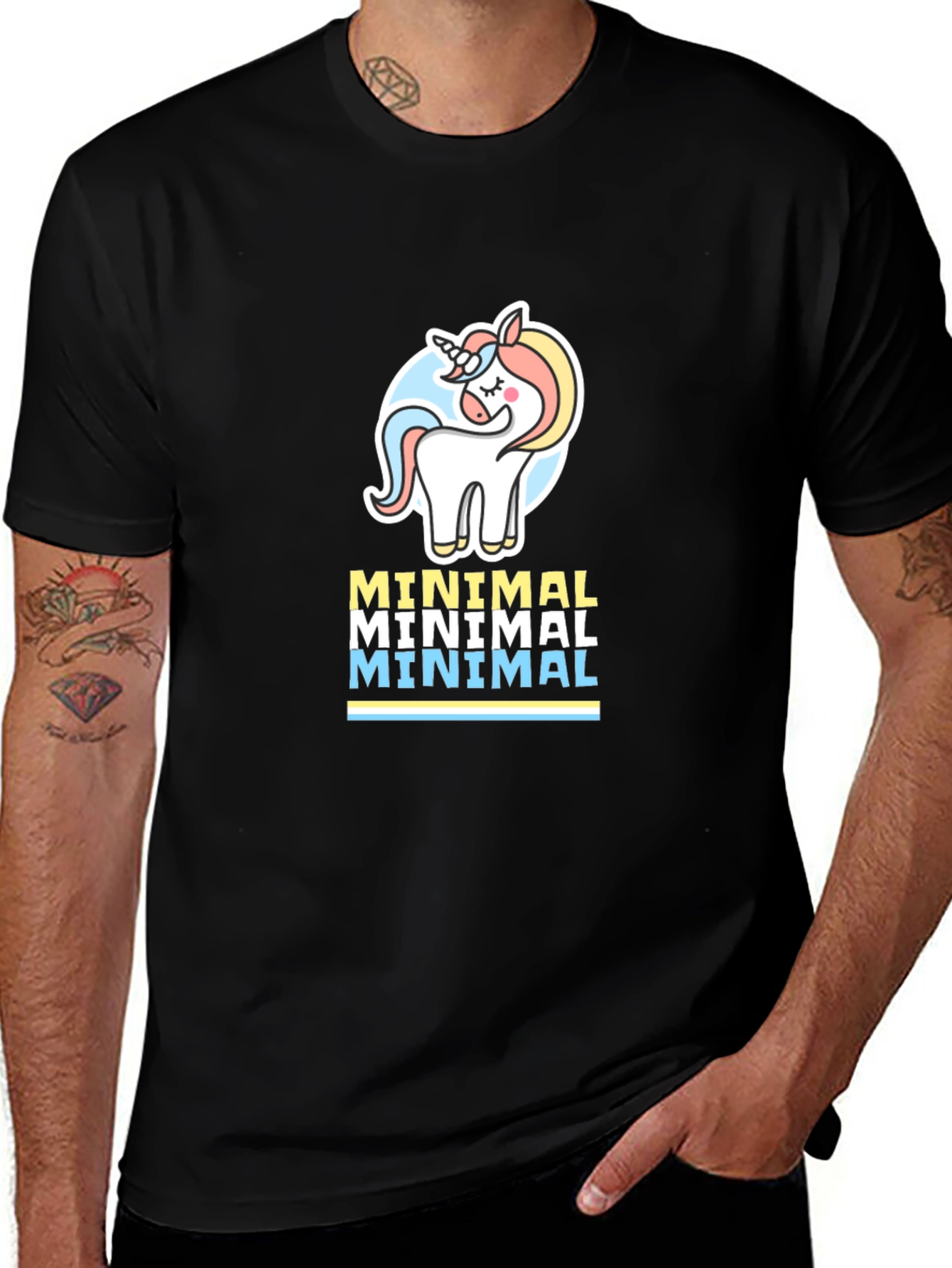 Minimal Unicorn Graphic T-Shirt