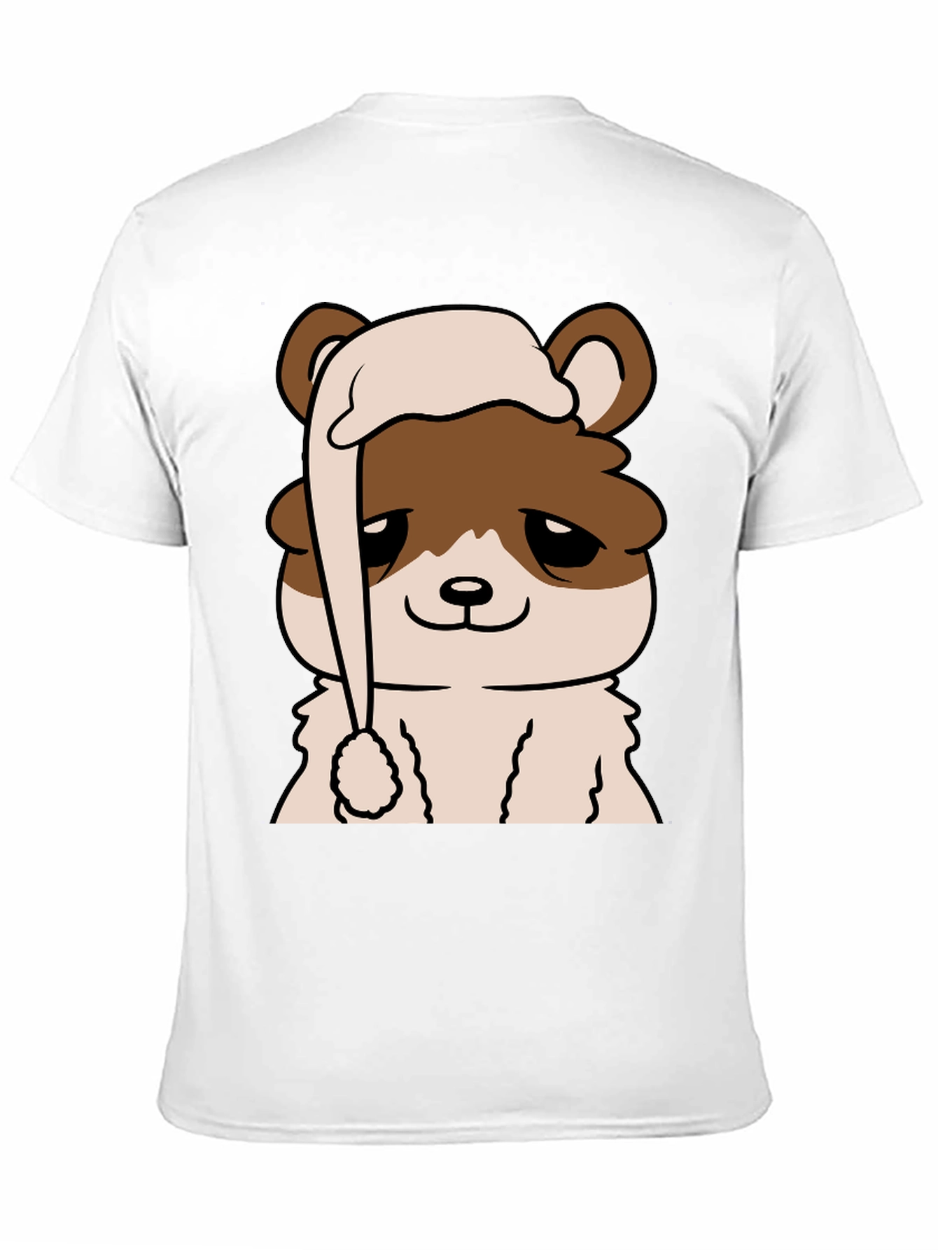 Cute Bear in Nightcap Graphic T-Shirt