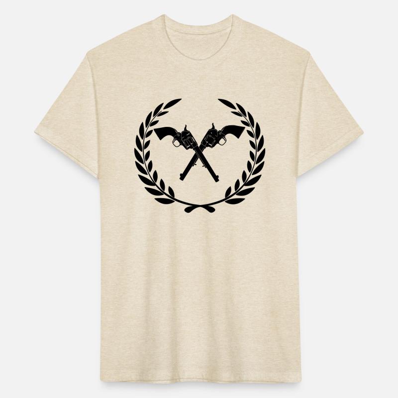 Laurel wreath two crossed colt army Revolver