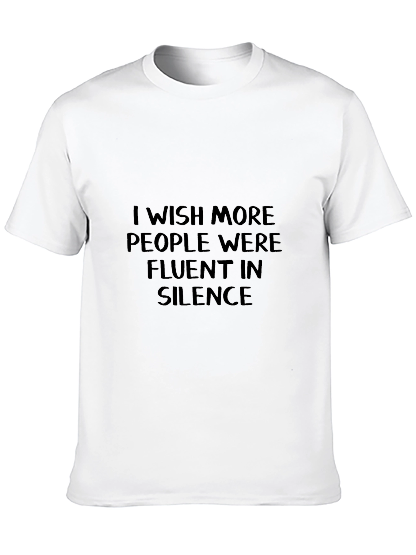 Fluent in Silence T-Shirt - Black Graphic Tee