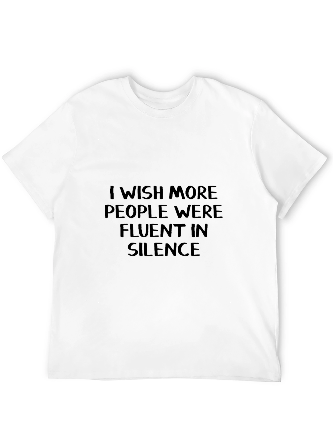 Fluent in Silence T-Shirt - Black Graphic Tee