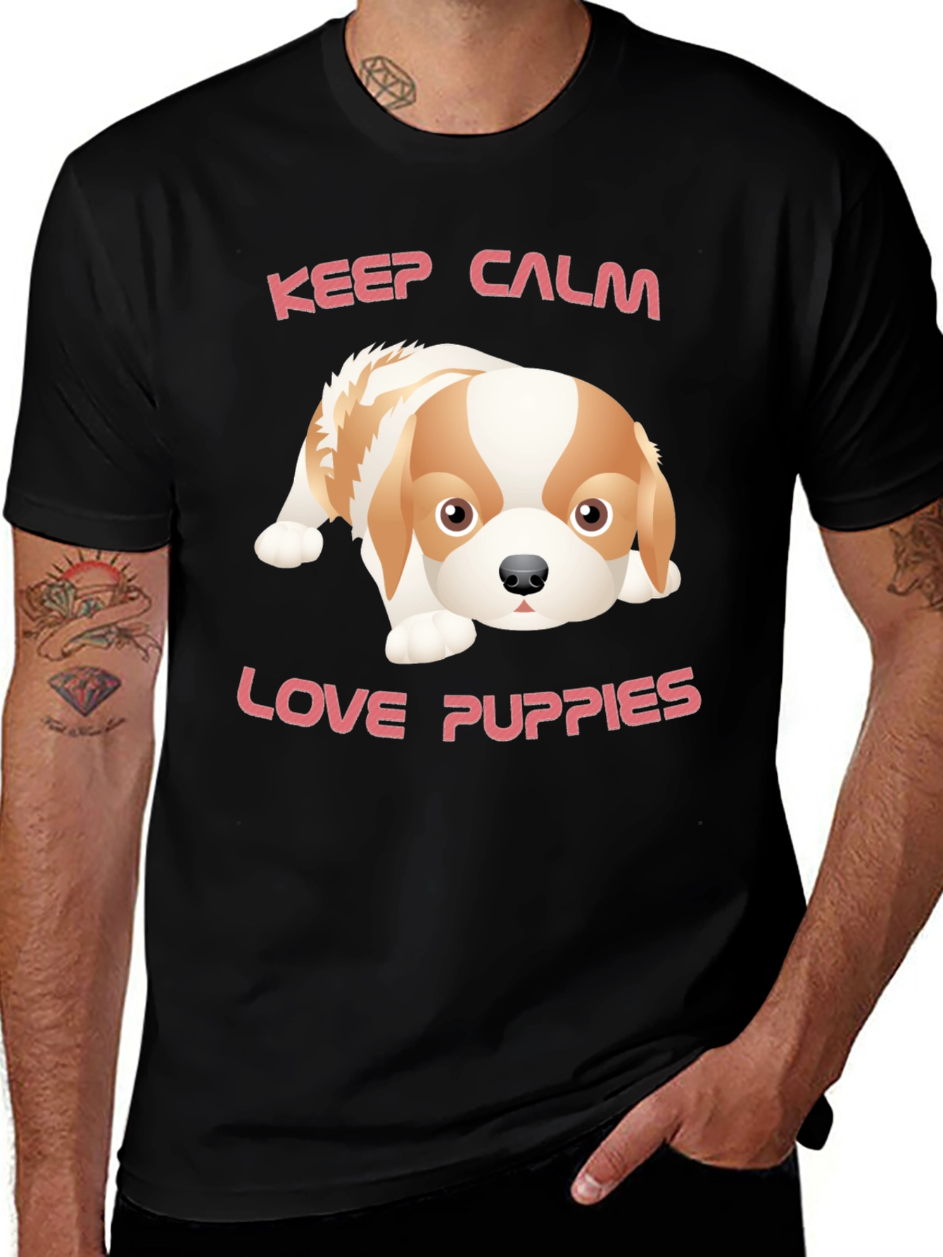 Keep Calm & Love Puppies T-Shirt