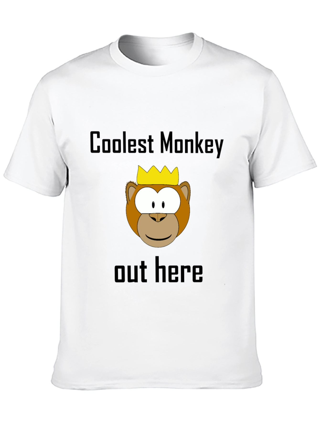 Coolest Monkey Graphic Tee - Black