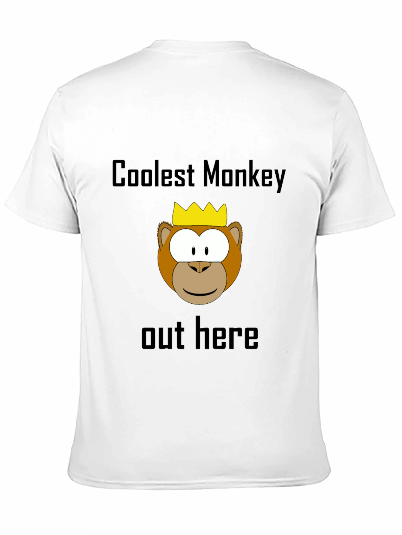 Coolest Monkey Graphic Tee - Black