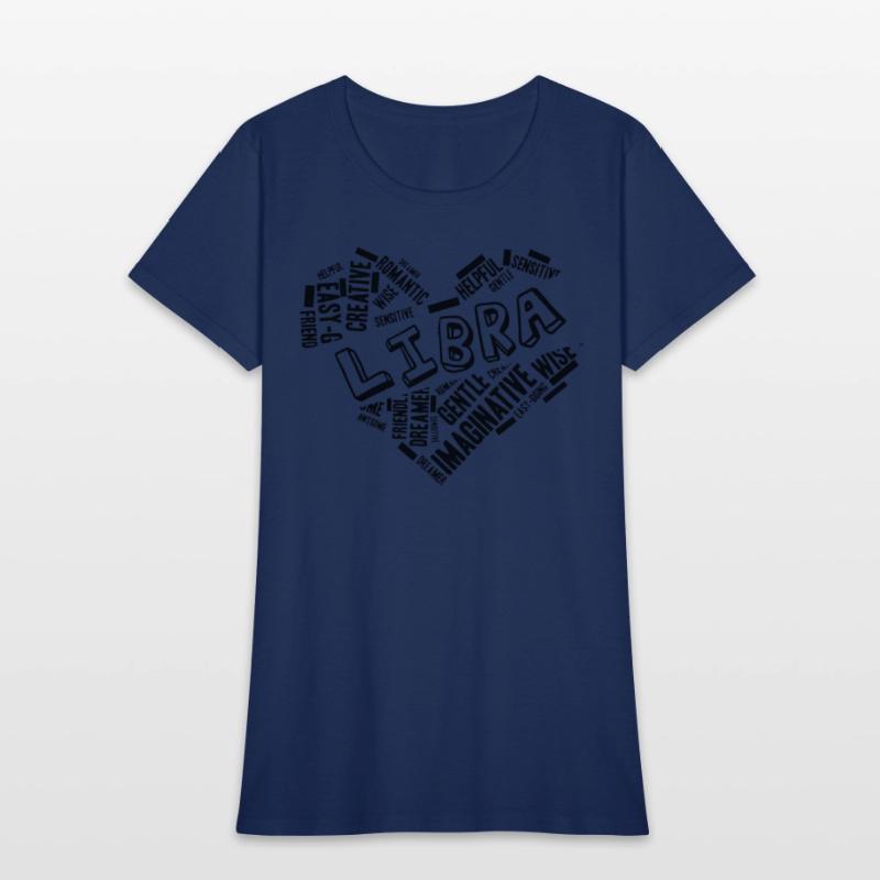 Libra Heart Word Cloud Doodle Astrology Zodiac Sta