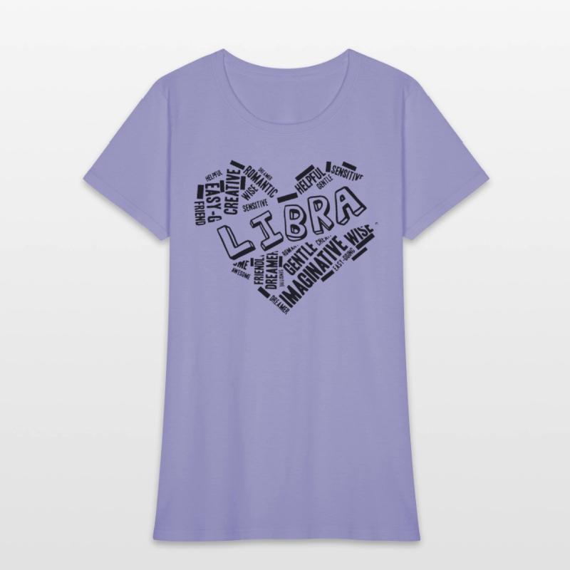Libra Heart Word Cloud Doodle Astrology Zodiac Sta