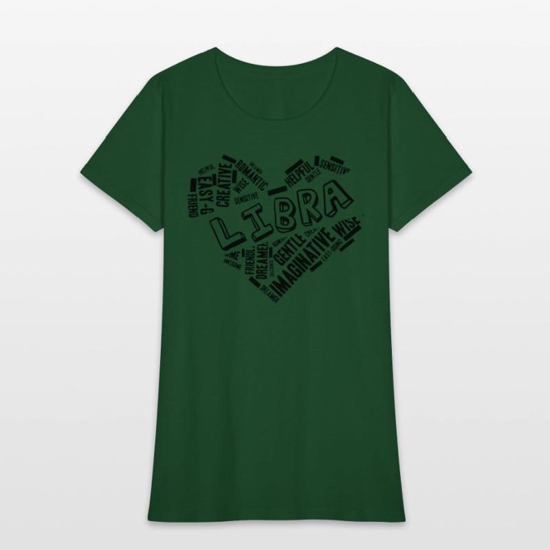 Libra Heart Word Cloud Doodle Astrology Zodiac Sta