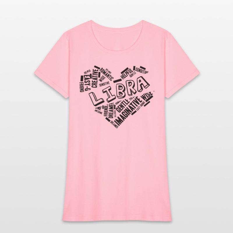 Libra Heart Word Cloud Doodle Astrology Zodiac Sta
