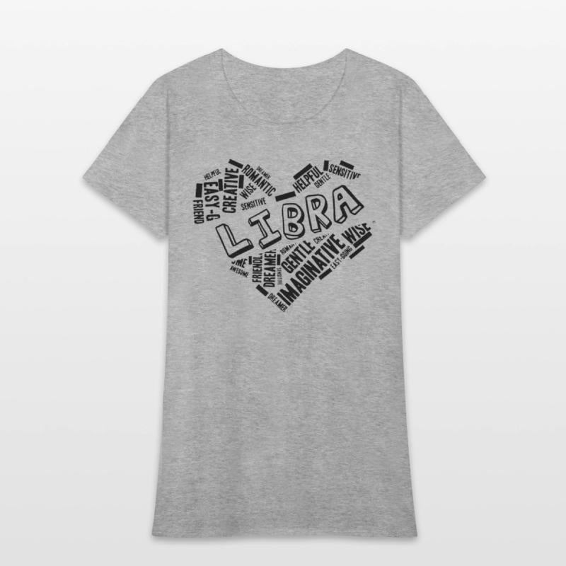 Libra Heart Word Cloud Doodle Astrology Zodiac Sta