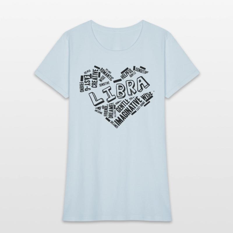 Libra Heart Word Cloud Doodle Astrology Zodiac Sta