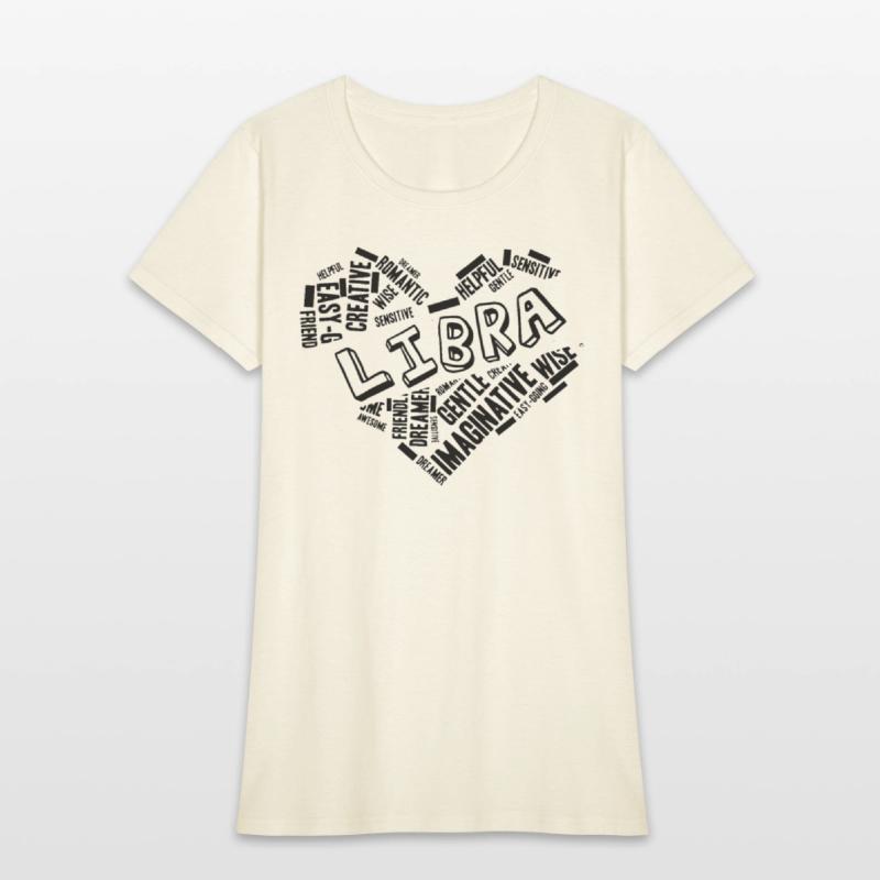 Libra Heart Word Cloud Doodle Astrology Zodiac Sta