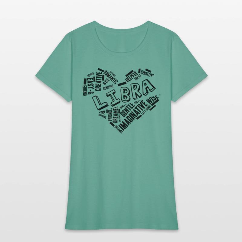 Libra Heart Word Cloud Doodle Astrology Zodiac Sta