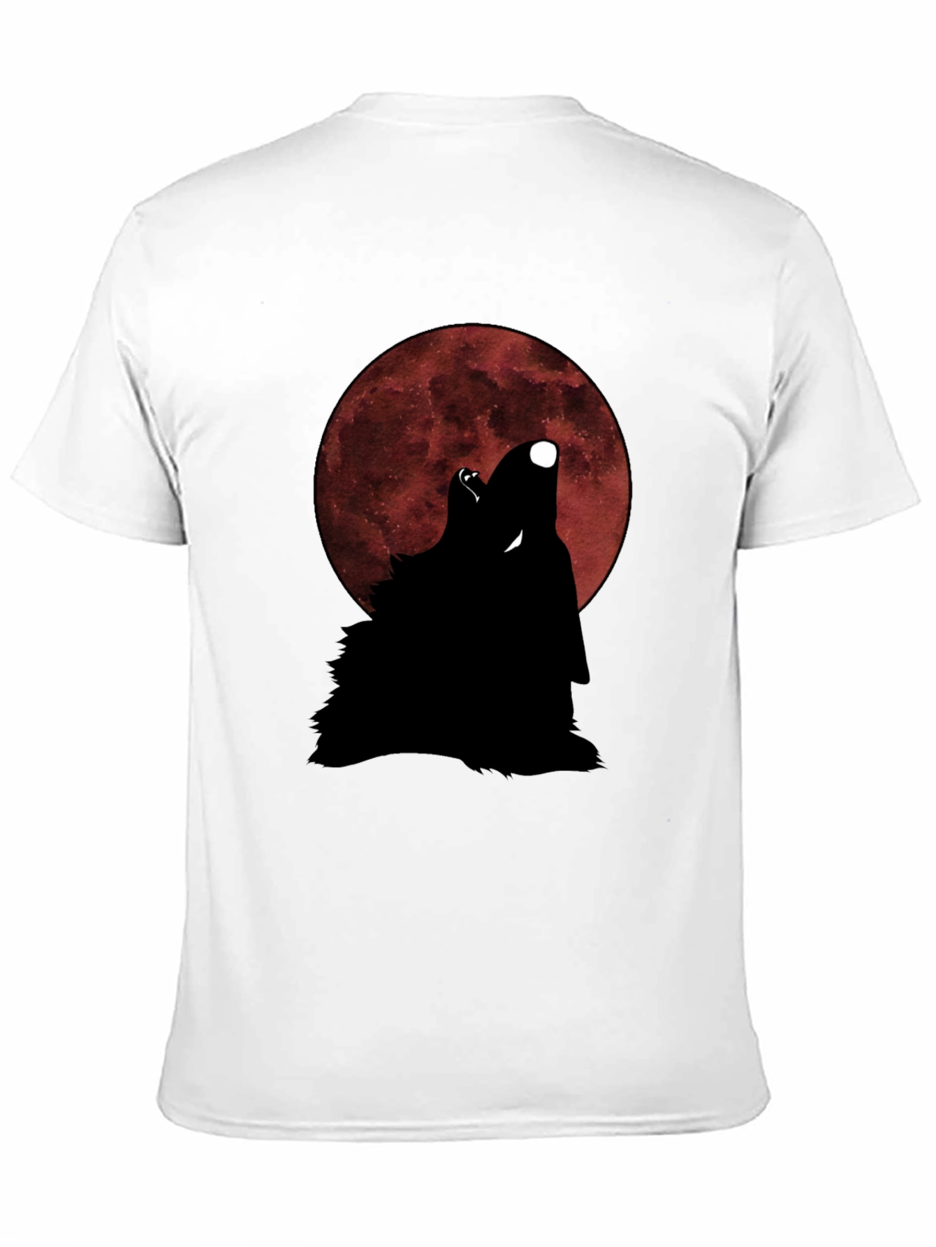Wolf Howling at Moon Graphic T-Shirt