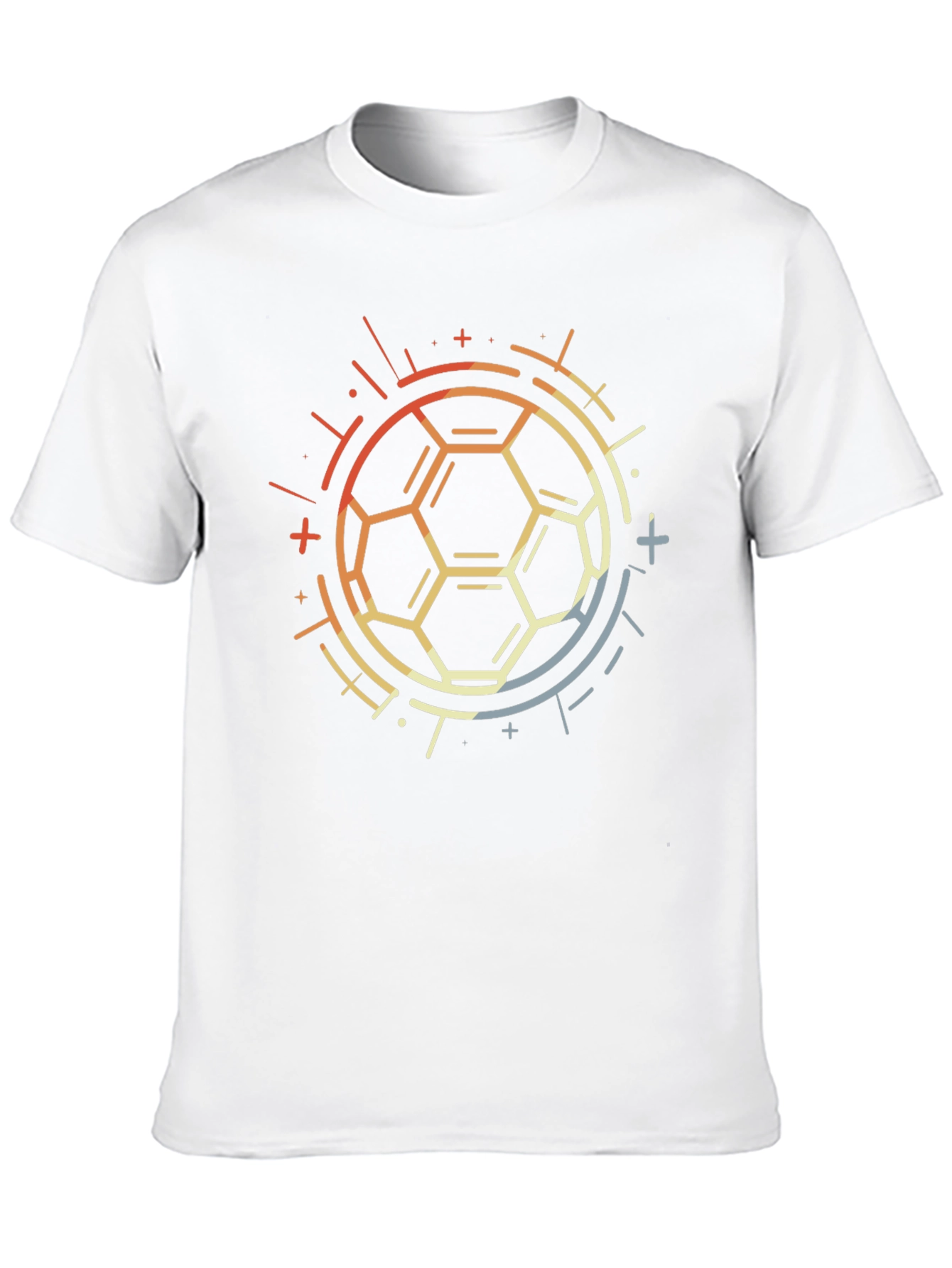 Geometric Soccer Ball Graphic Tee