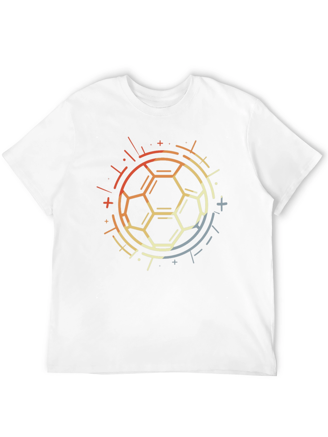 Geometric Soccer Ball Graphic Tee