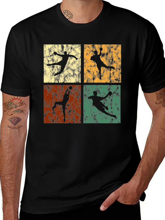 Retro Handball T-Shirt - Vintage Style Graphic Tee