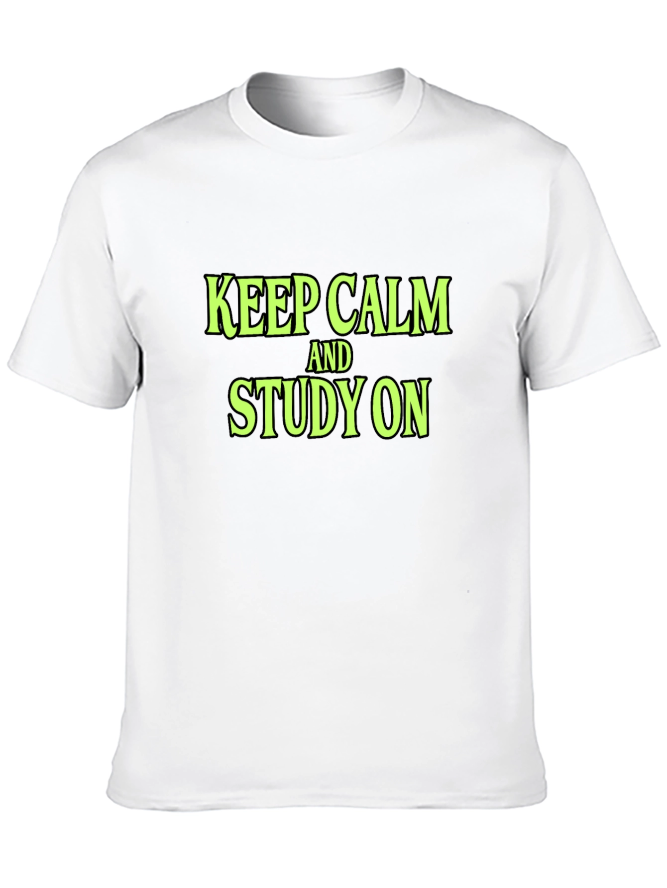 Keep Calm and Study On Black T-Shirt