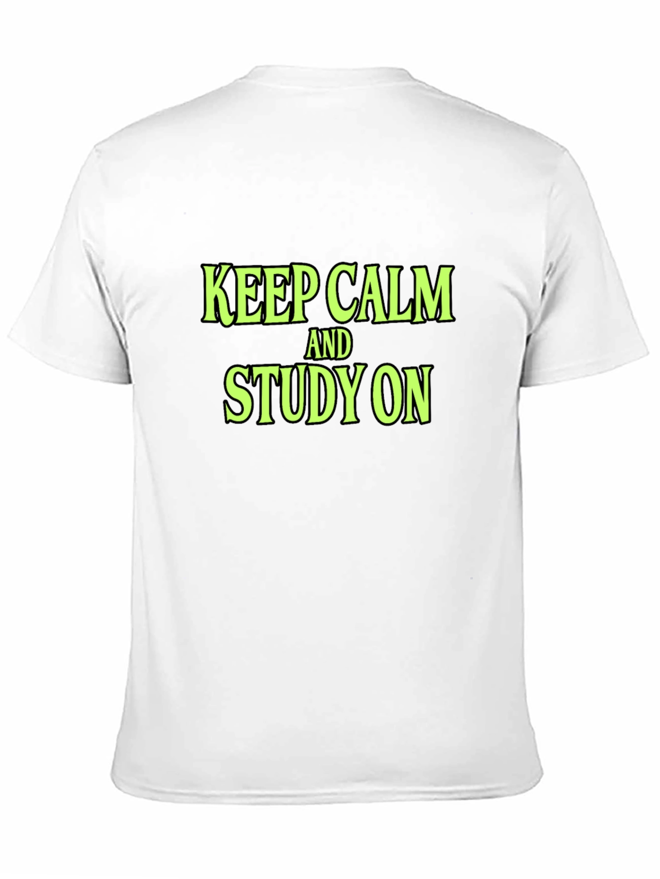Keep Calm and Study On Black T-Shirt