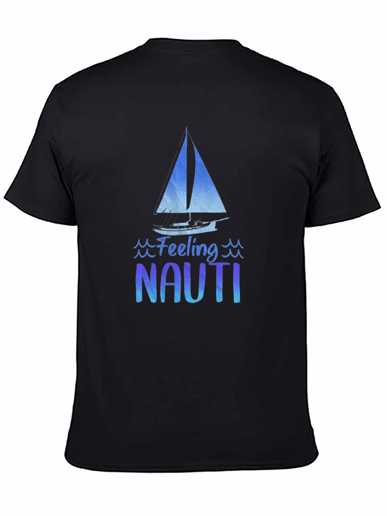 Feeling Nauti Mens Black Graphic T-Shirt