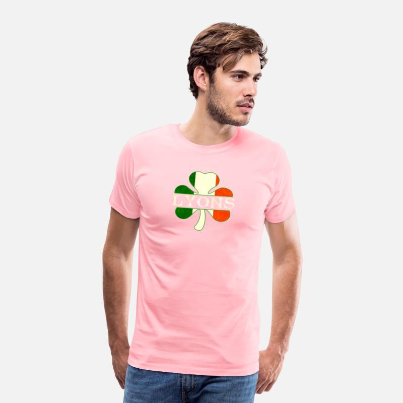 Lyons Irish Surname Ireland Flag Shamrock