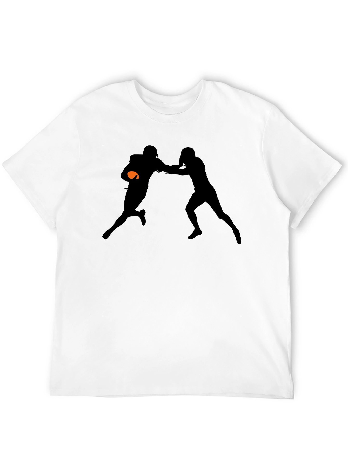 Football Silhouette Graphic T-Shirt