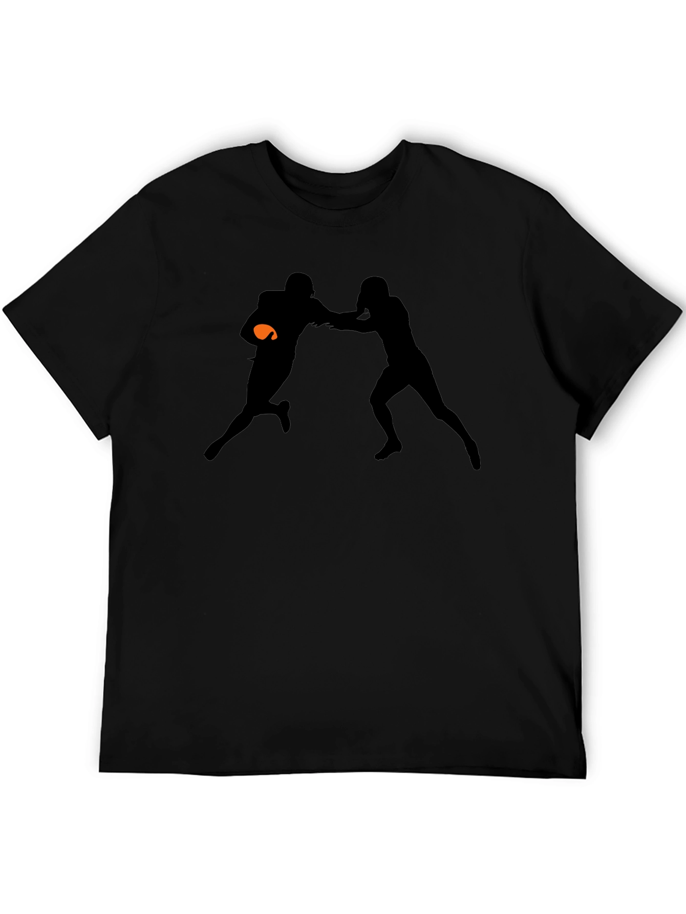 Football Silhouette Graphic T-Shirt