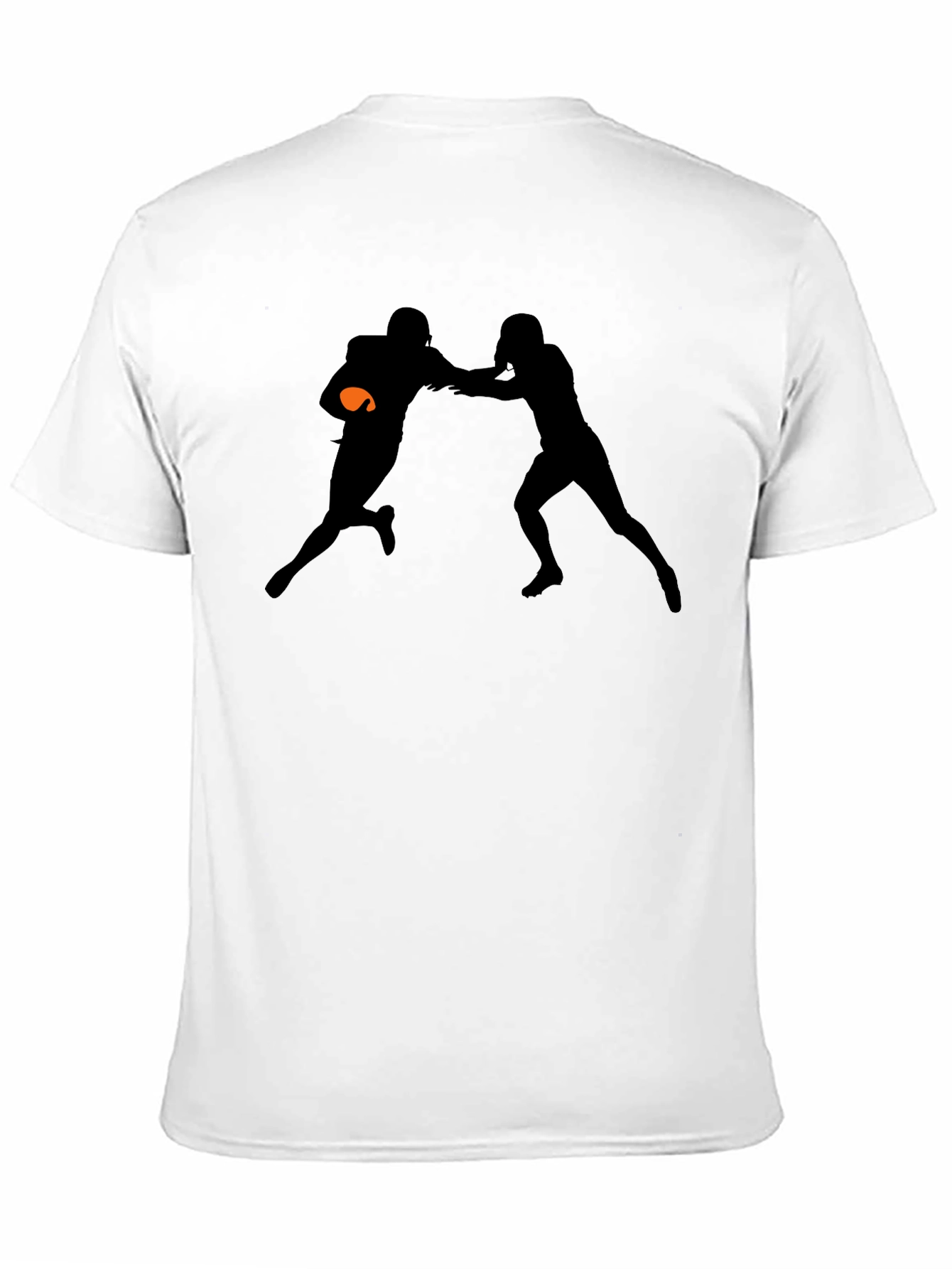 Football Silhouette Graphic T-Shirt