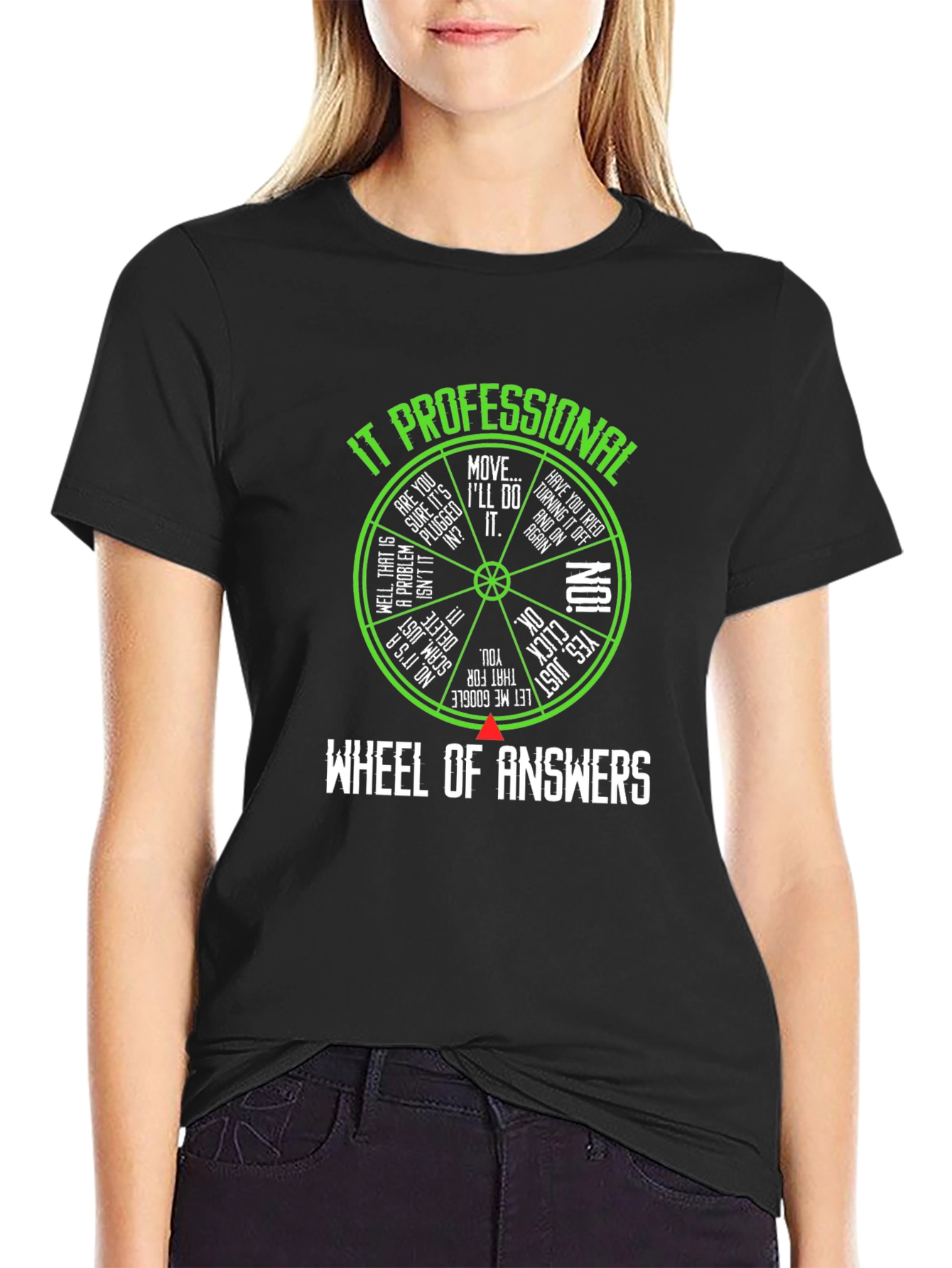 IT Professional Wheel of Answers T-Shirt