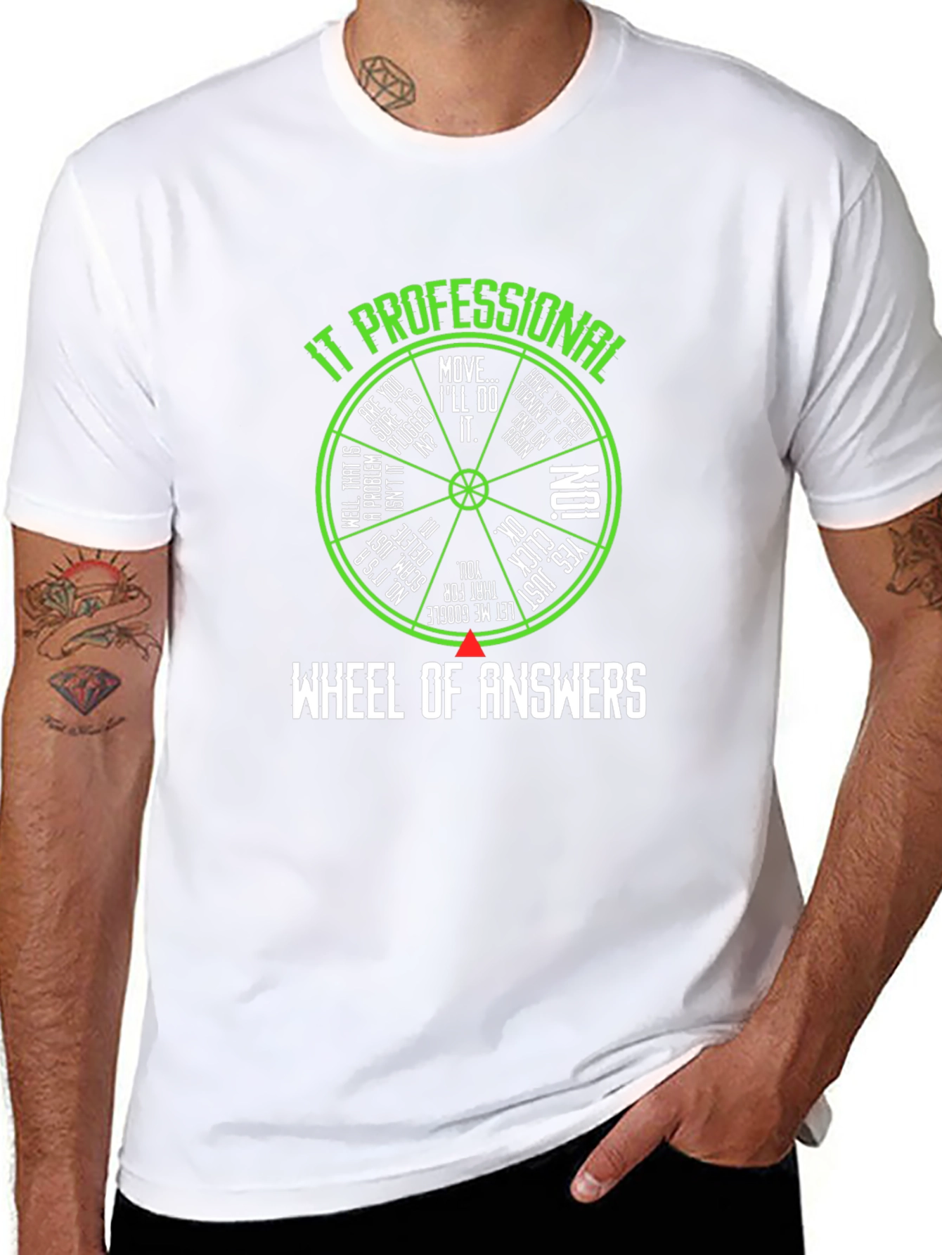IT Professional Wheel of Answers T-Shirt