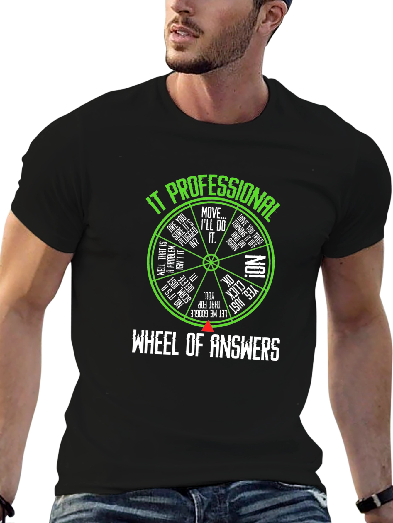 IT Professional Wheel of Answers T-Shirt