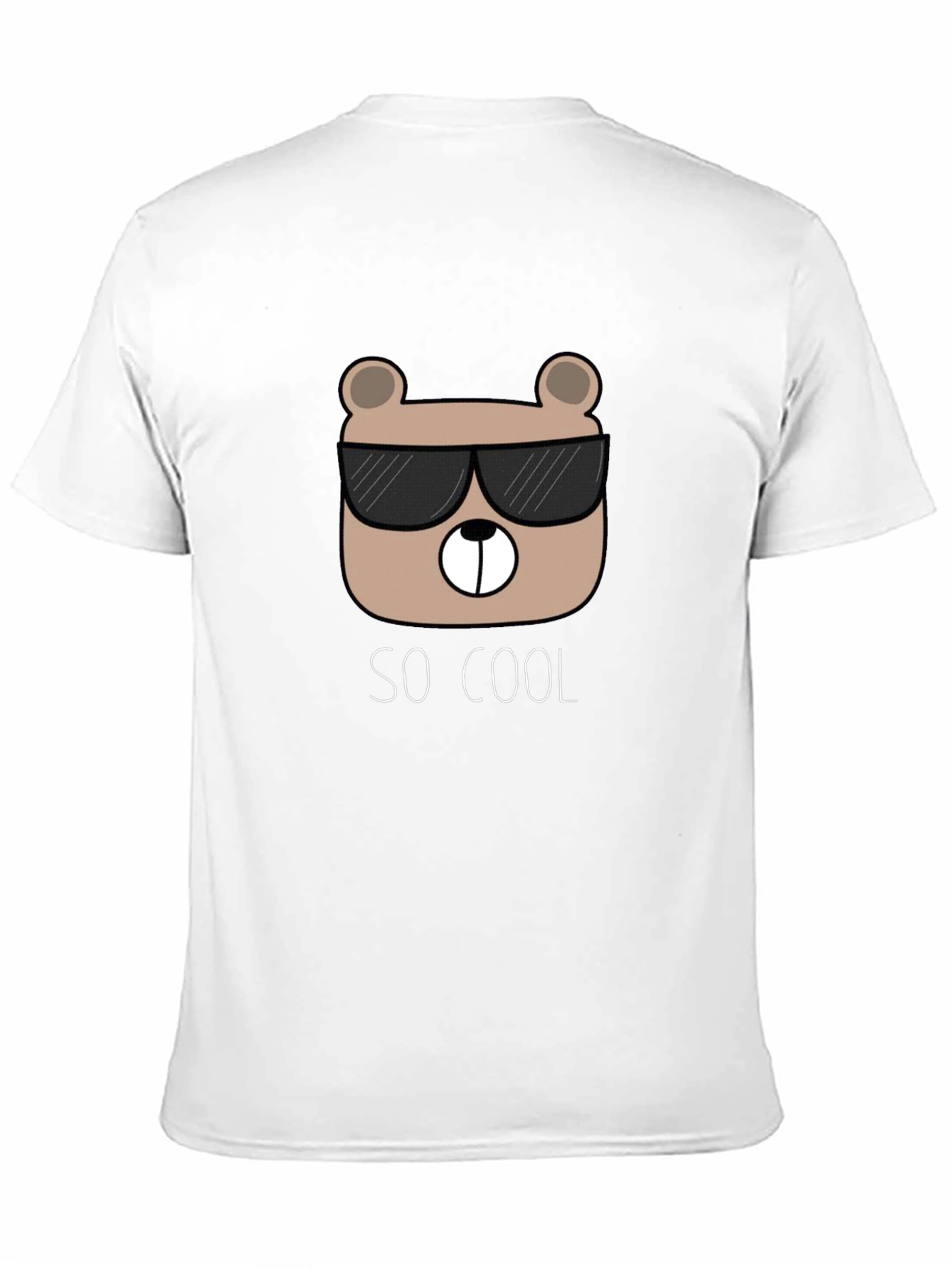 Cool Bear Graphic Tee - Trendy Black T-Shirt