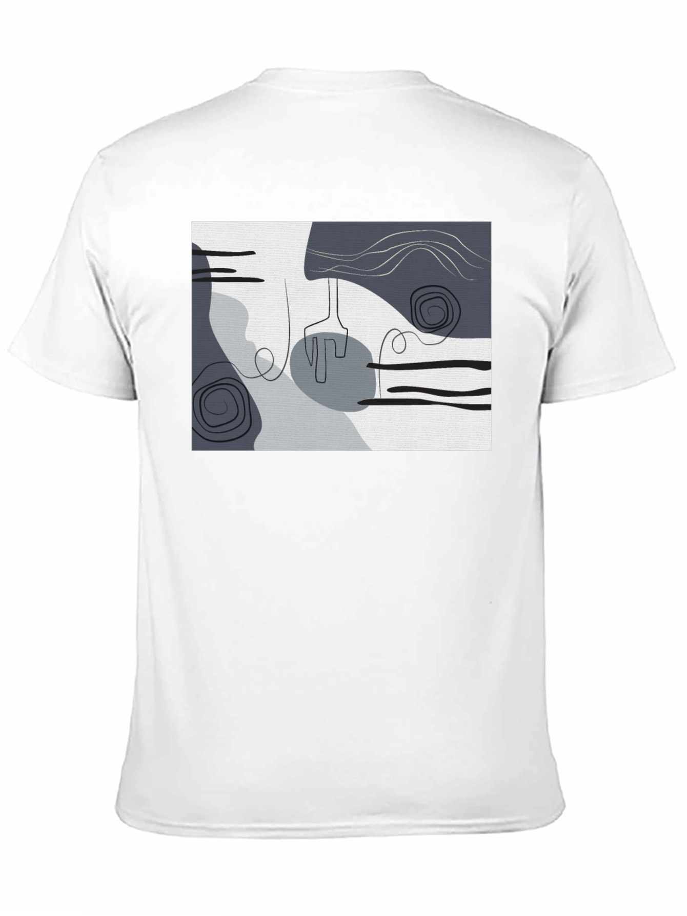 Abstract Art Graphic Black T-Shirt