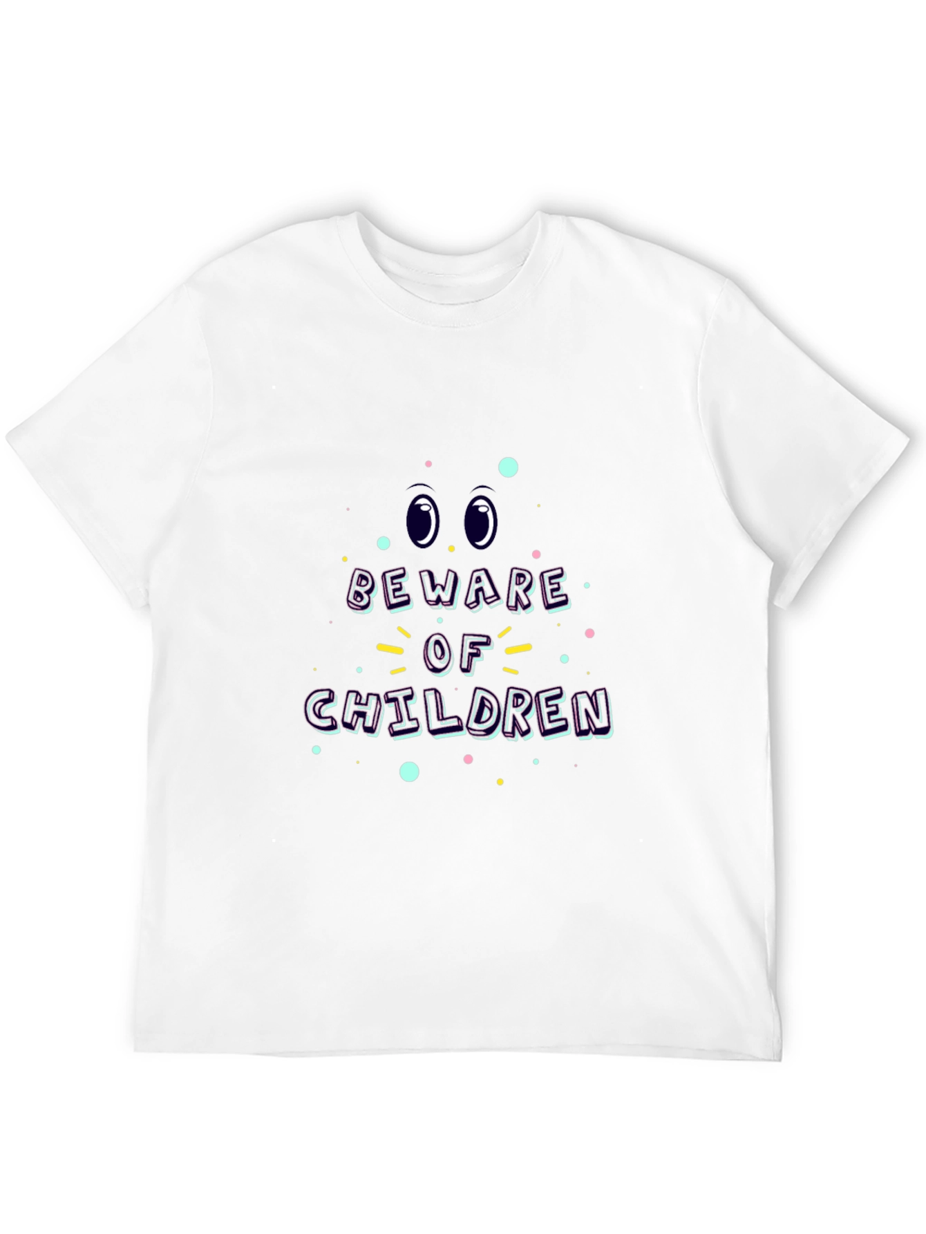 Beware of Children Graphic Tee - Black