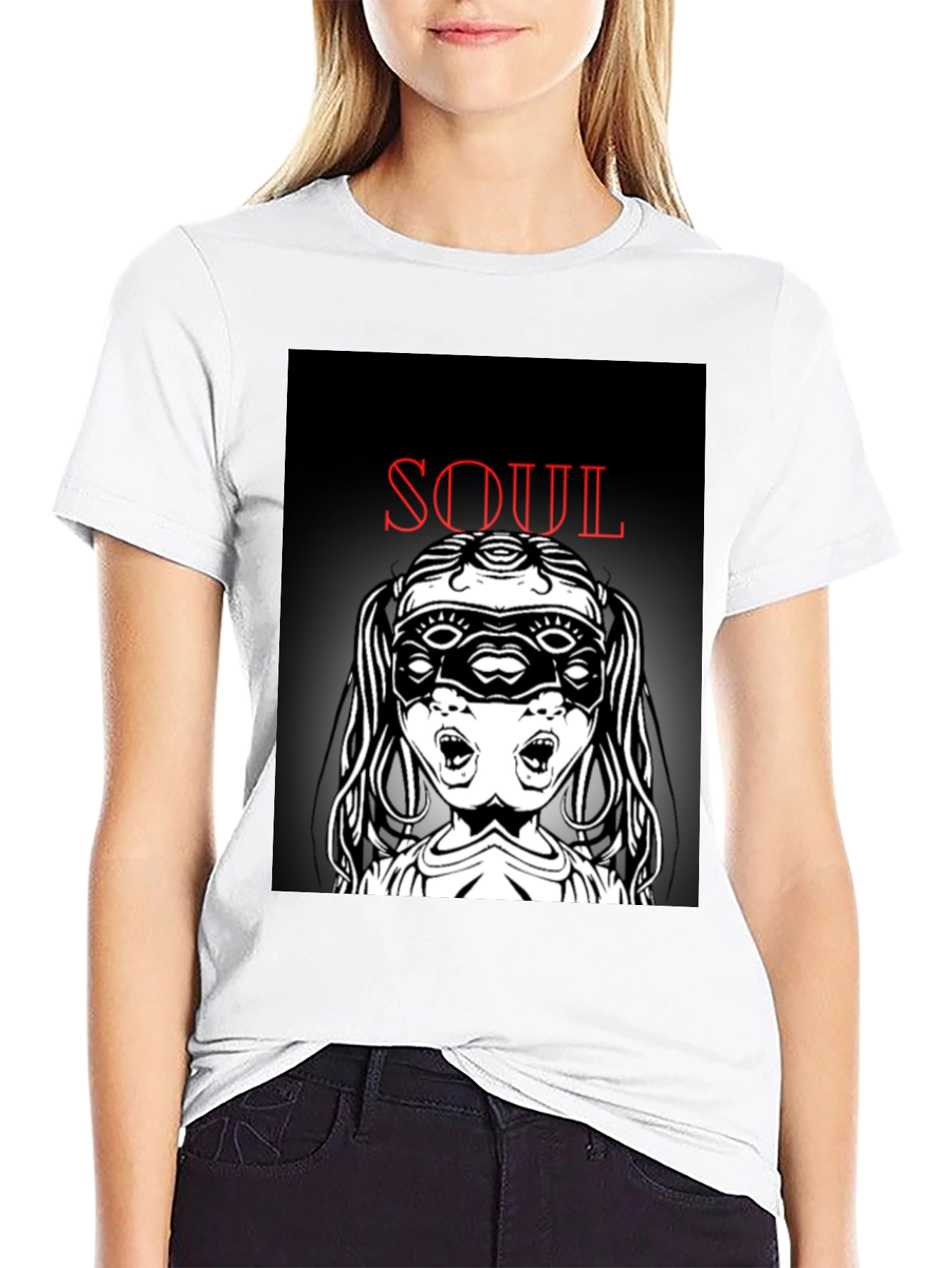 Soul Graphic T-Shirt - Black Unique Design