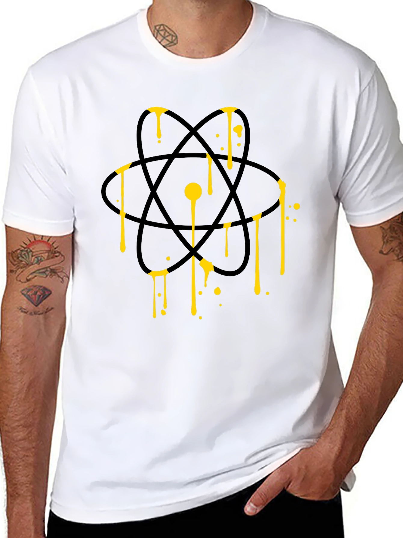 Atomic Drip Graphic Tee - Science Style