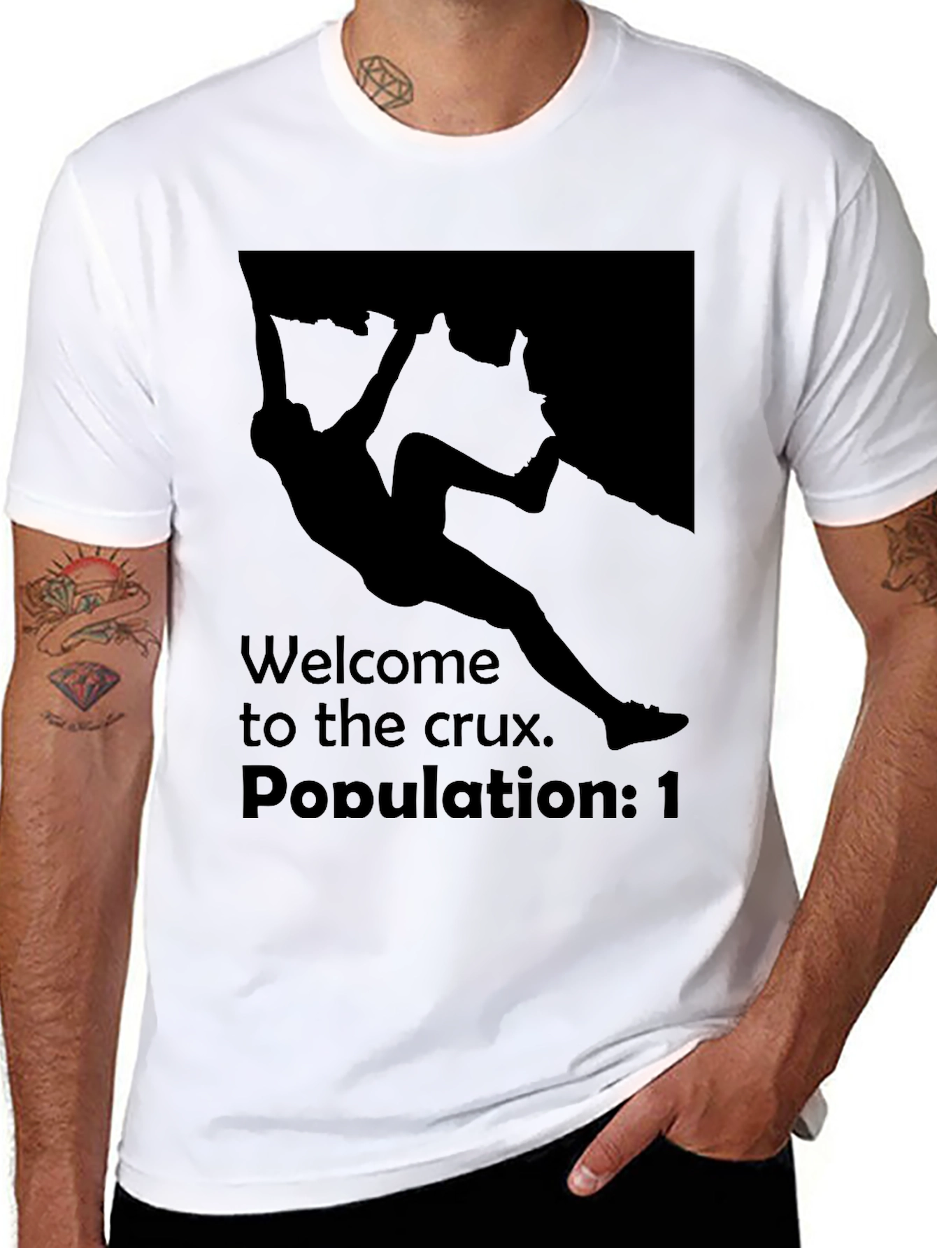 Rock Climbing T-Shirt - Welcome to the Crux