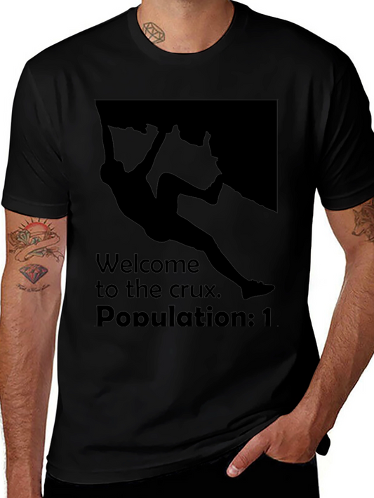 Rock Climbing T-Shirt - Welcome to the Crux