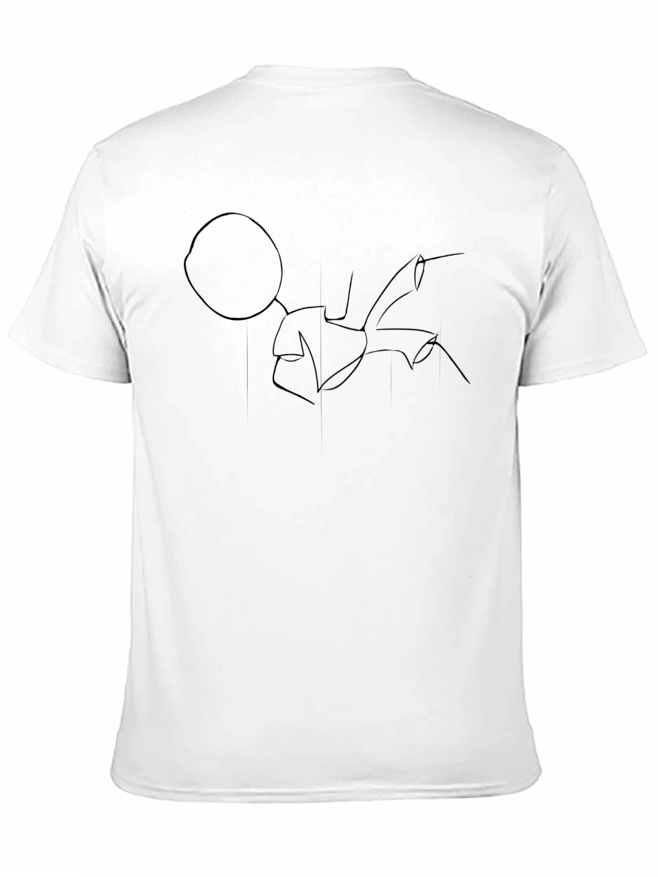 Modern Minimalist Black Graphic Tee