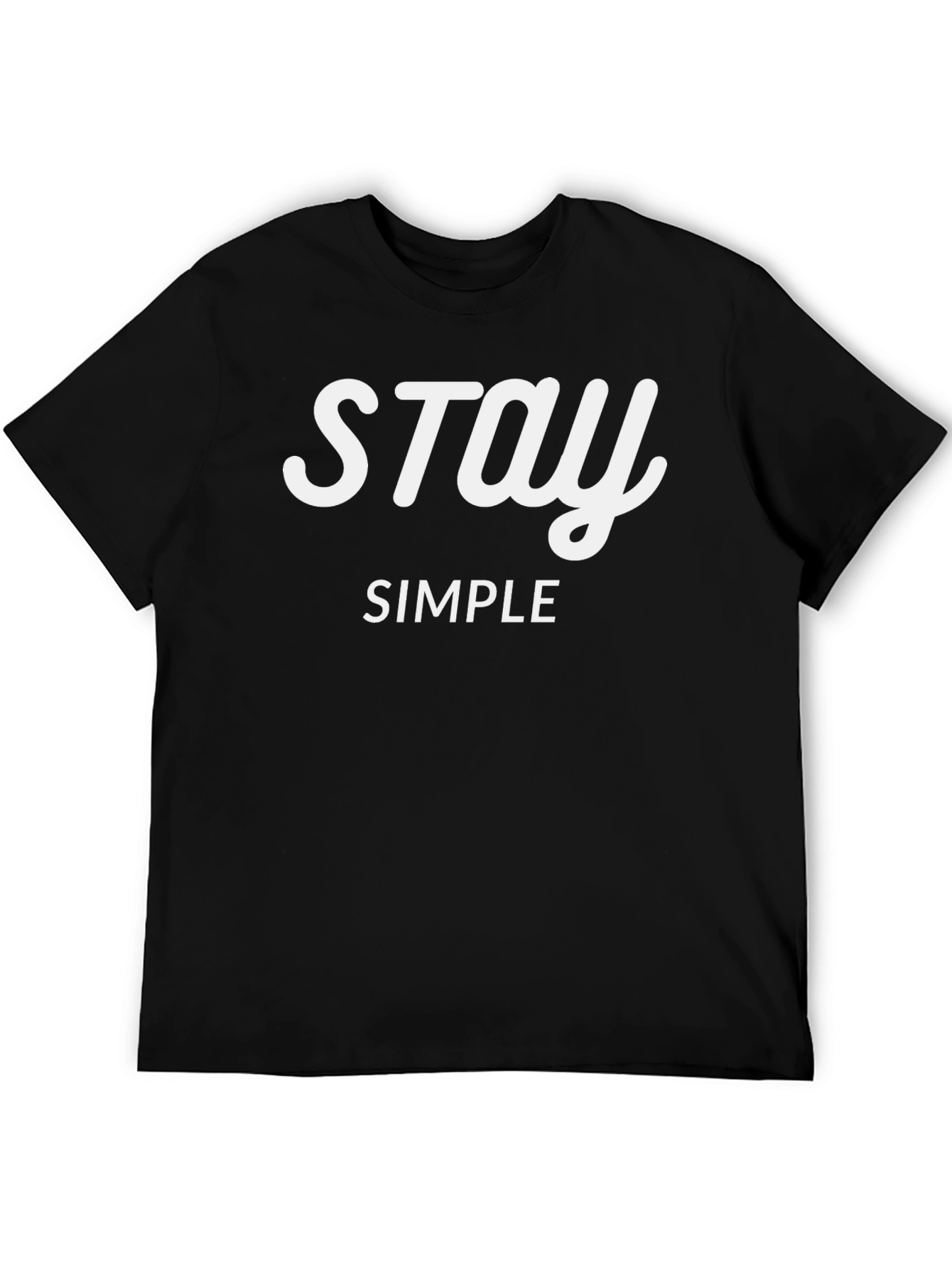 Stay Simple Graphic Tee - Casual Style