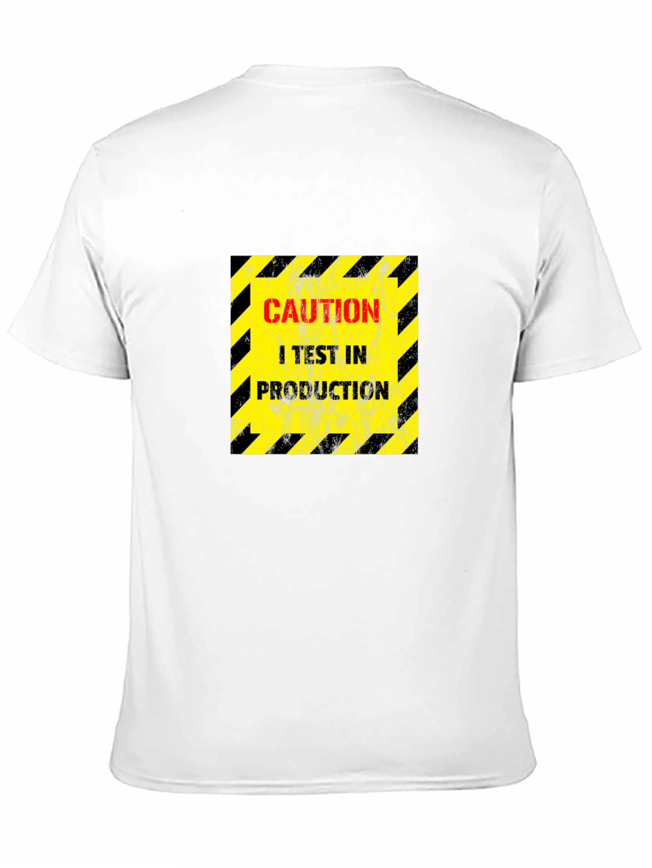 Caution I Test In Production Black T-Shirt