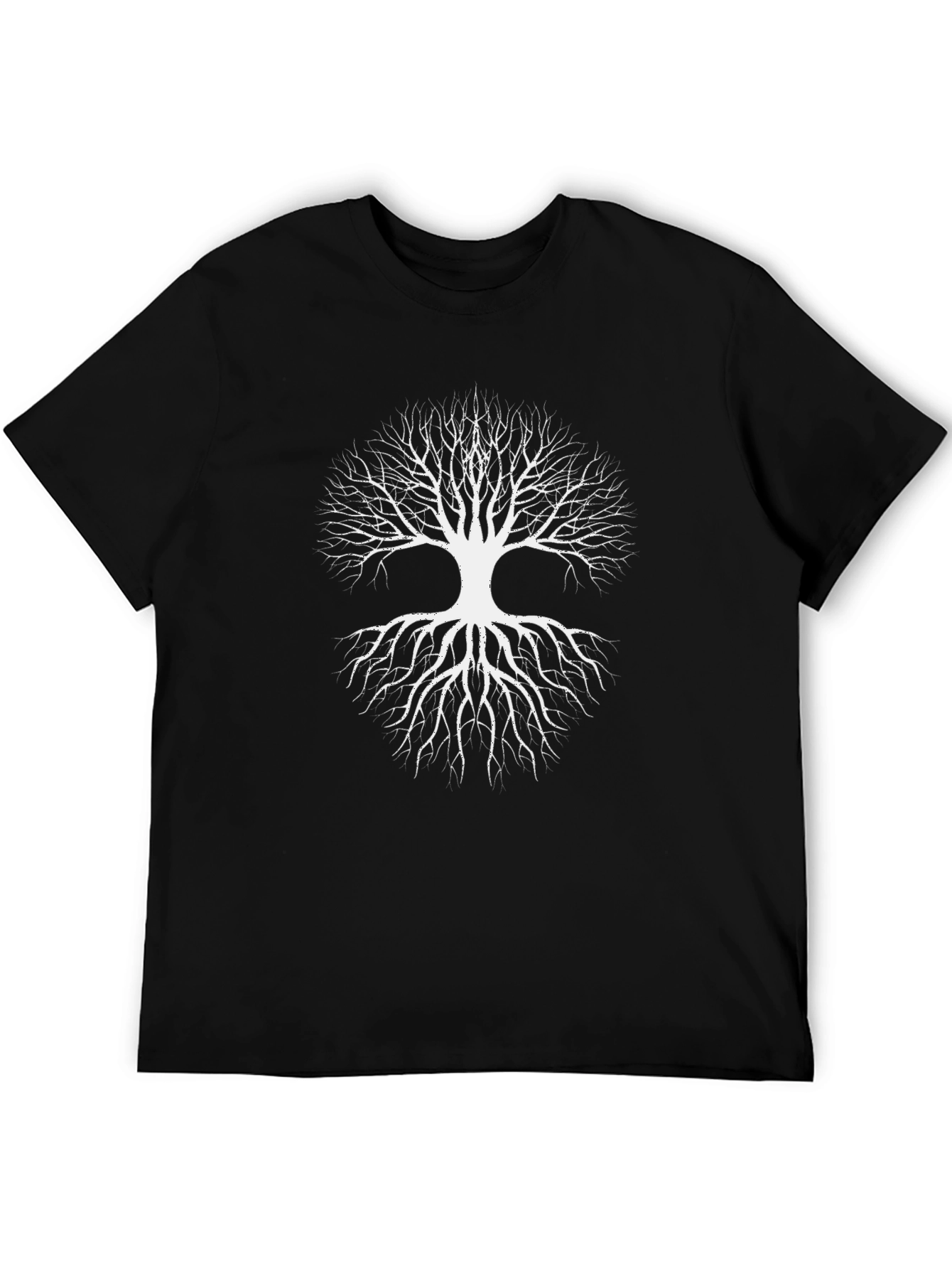 Tree of Life Graphic Tee - Black Cotton Blend