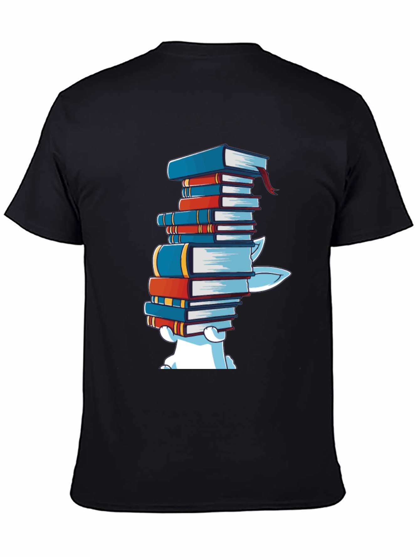 Bookworm Graphic T-Shirt - Casual Cotton Tee
