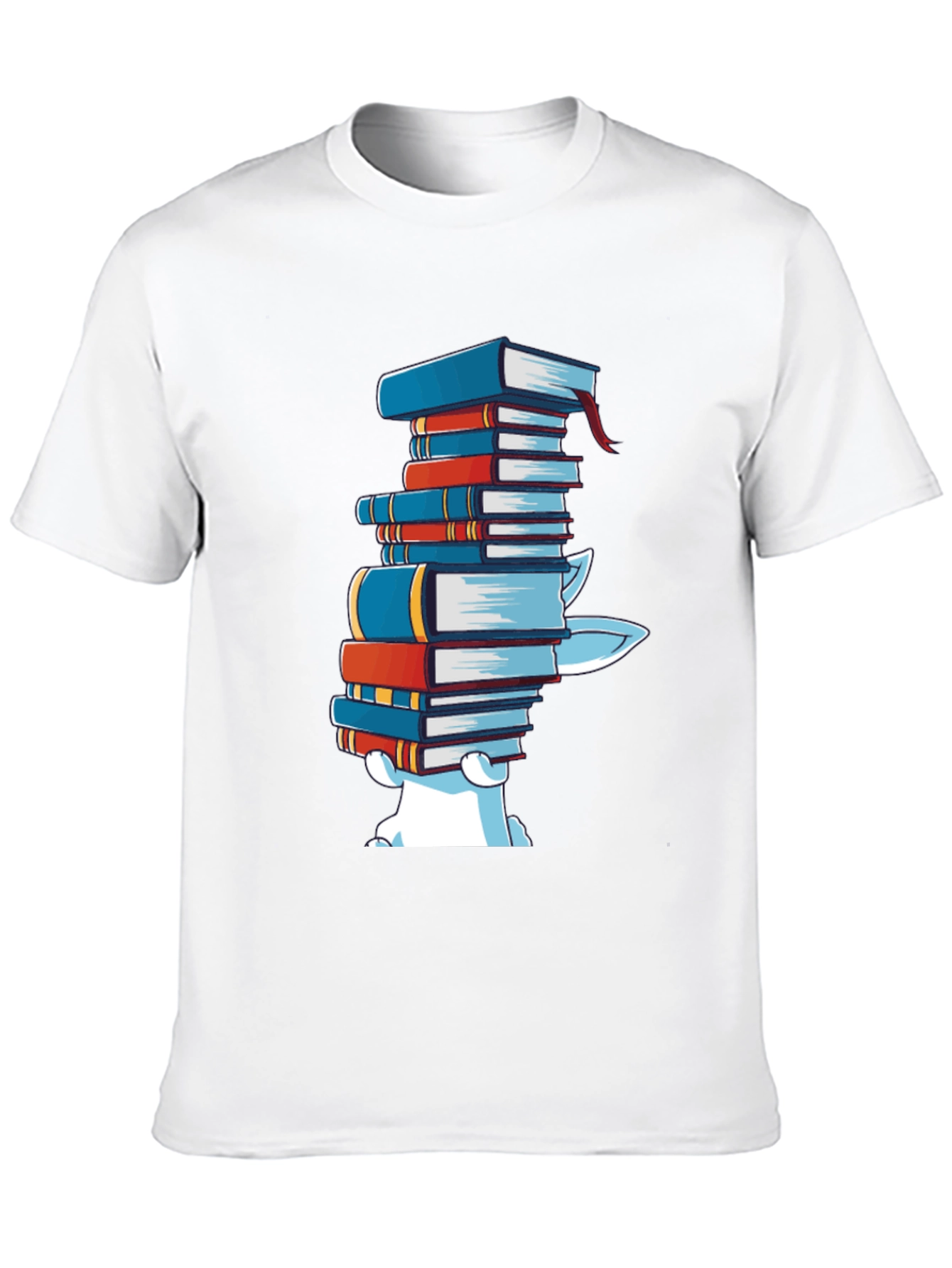 Bookworm Graphic T-Shirt - Casual Cotton Tee