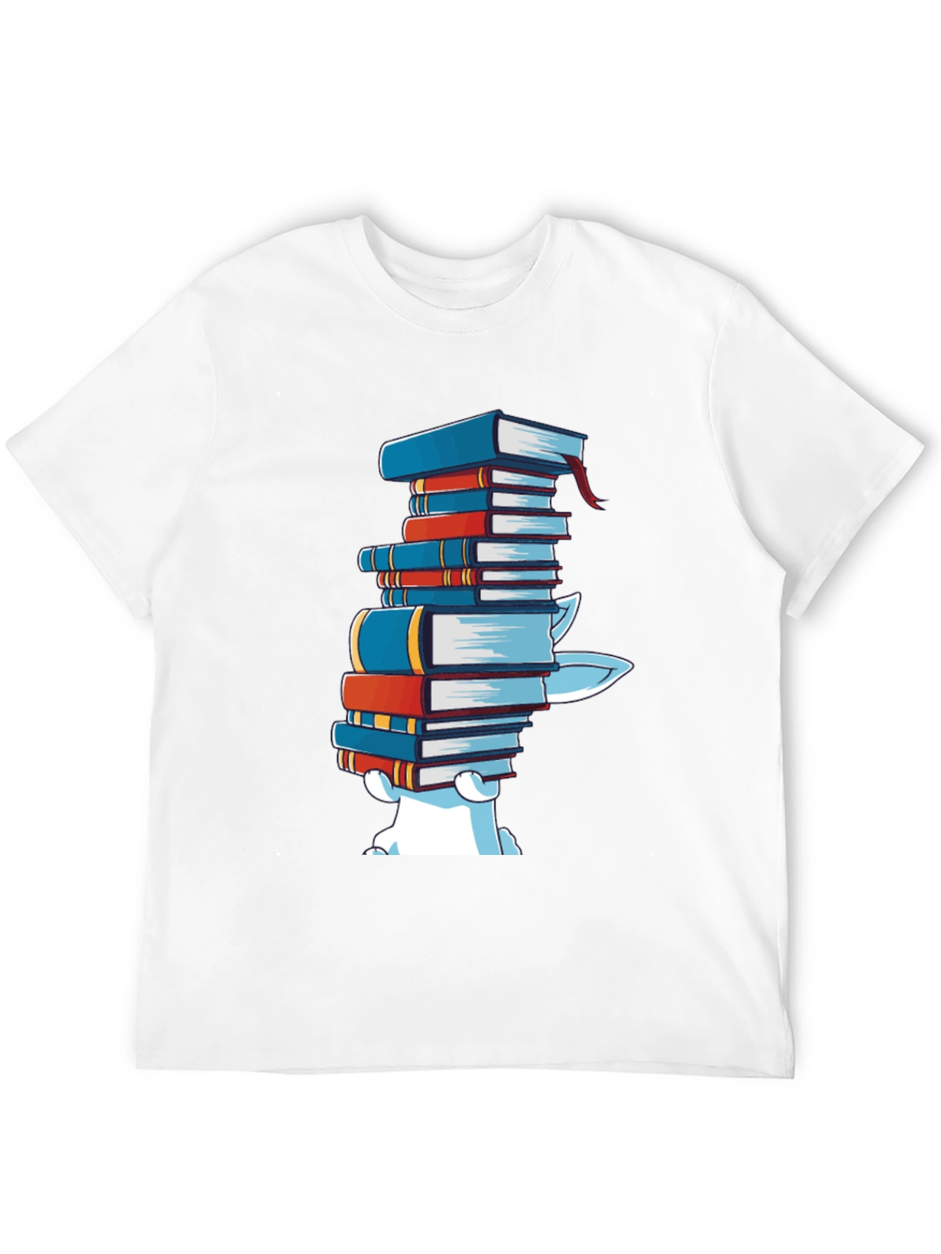Bookworm Graphic T-Shirt - Casual Cotton Tee