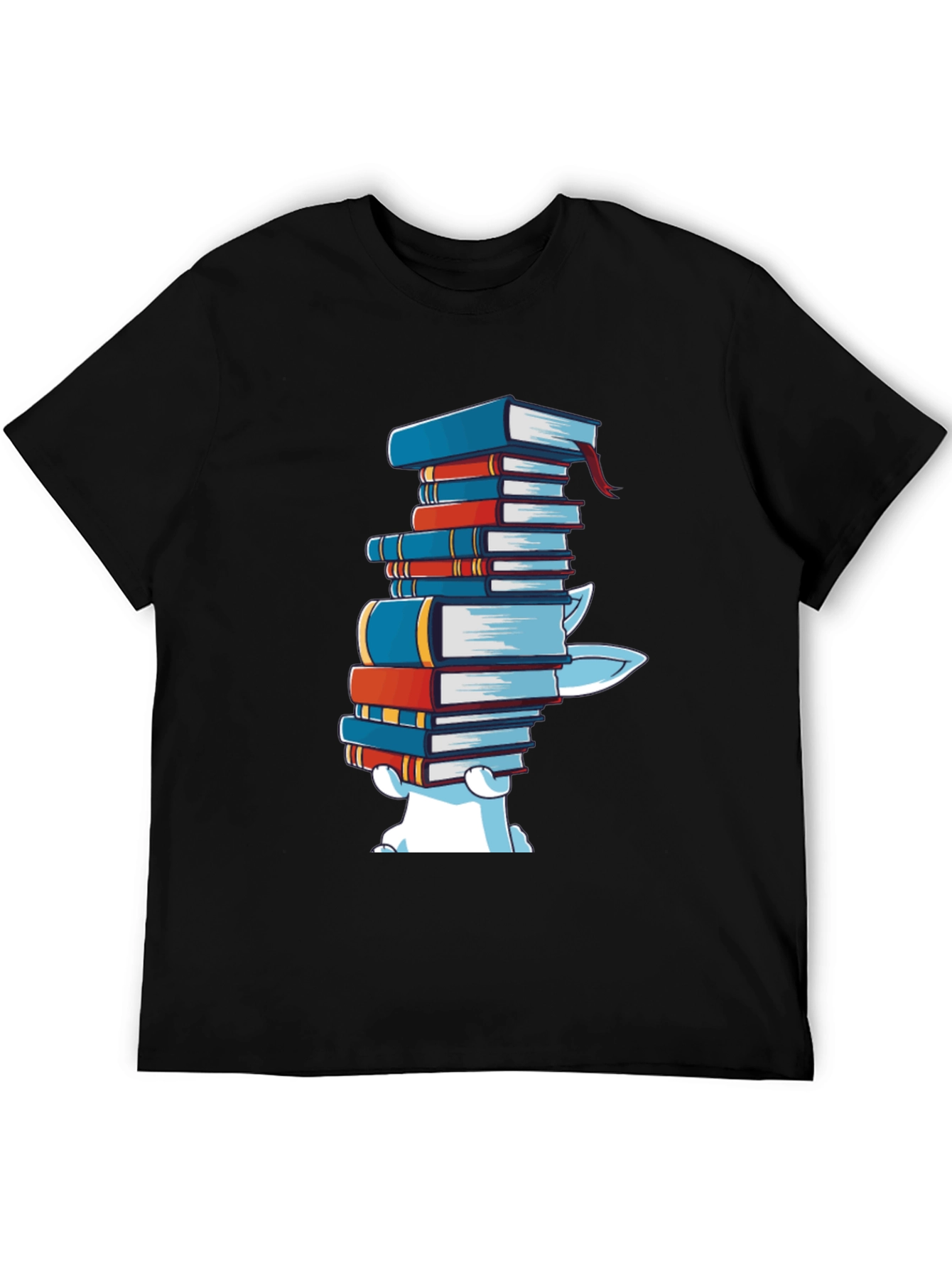 Bookworm Graphic T-Shirt - Casual Cotton Tee