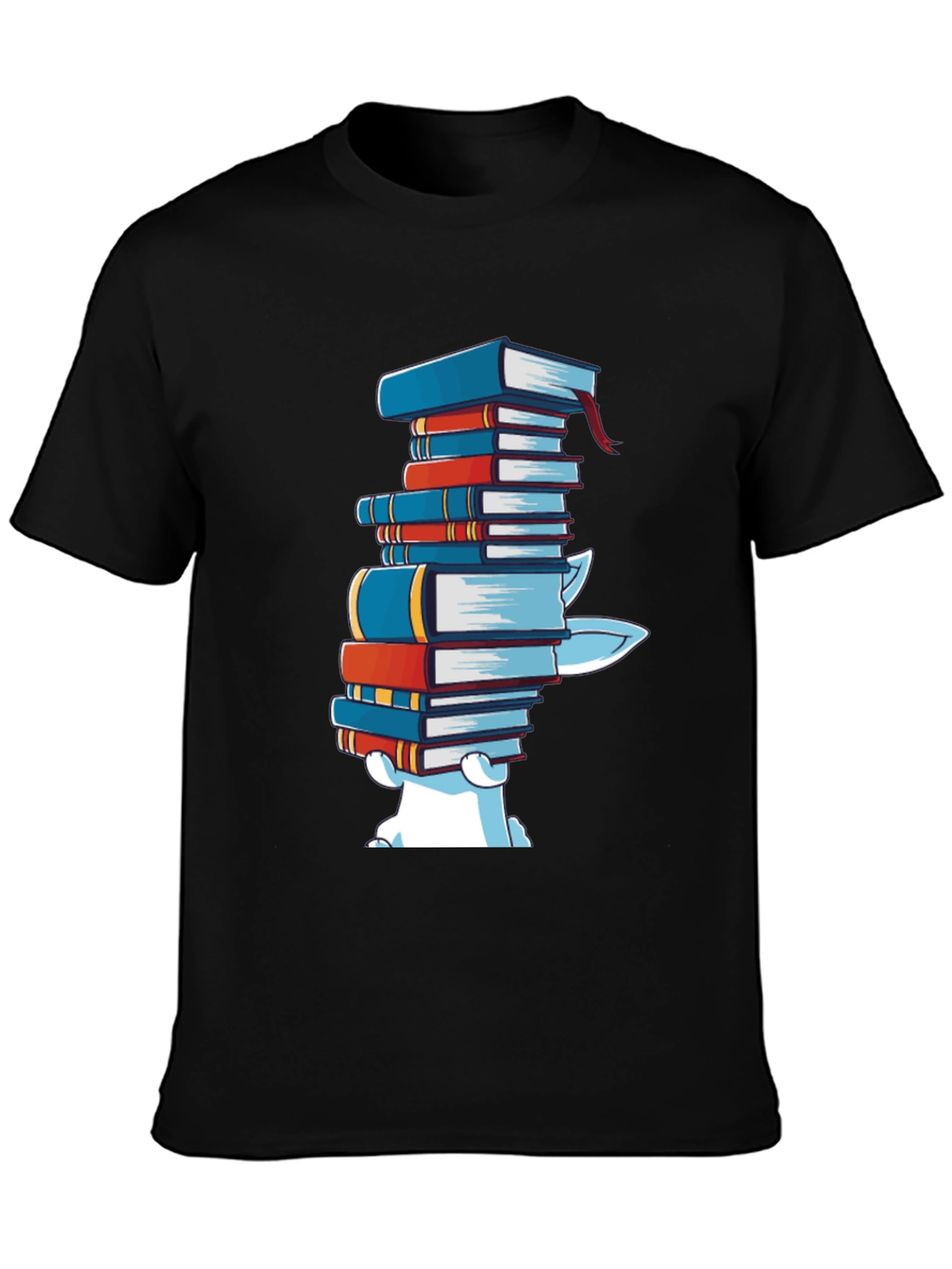 Bookworm Graphic T-Shirt - Casual Cotton Tee