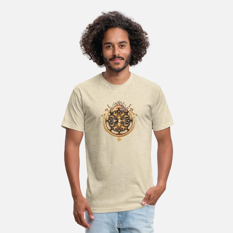 magic amulet with golden snakes symbol